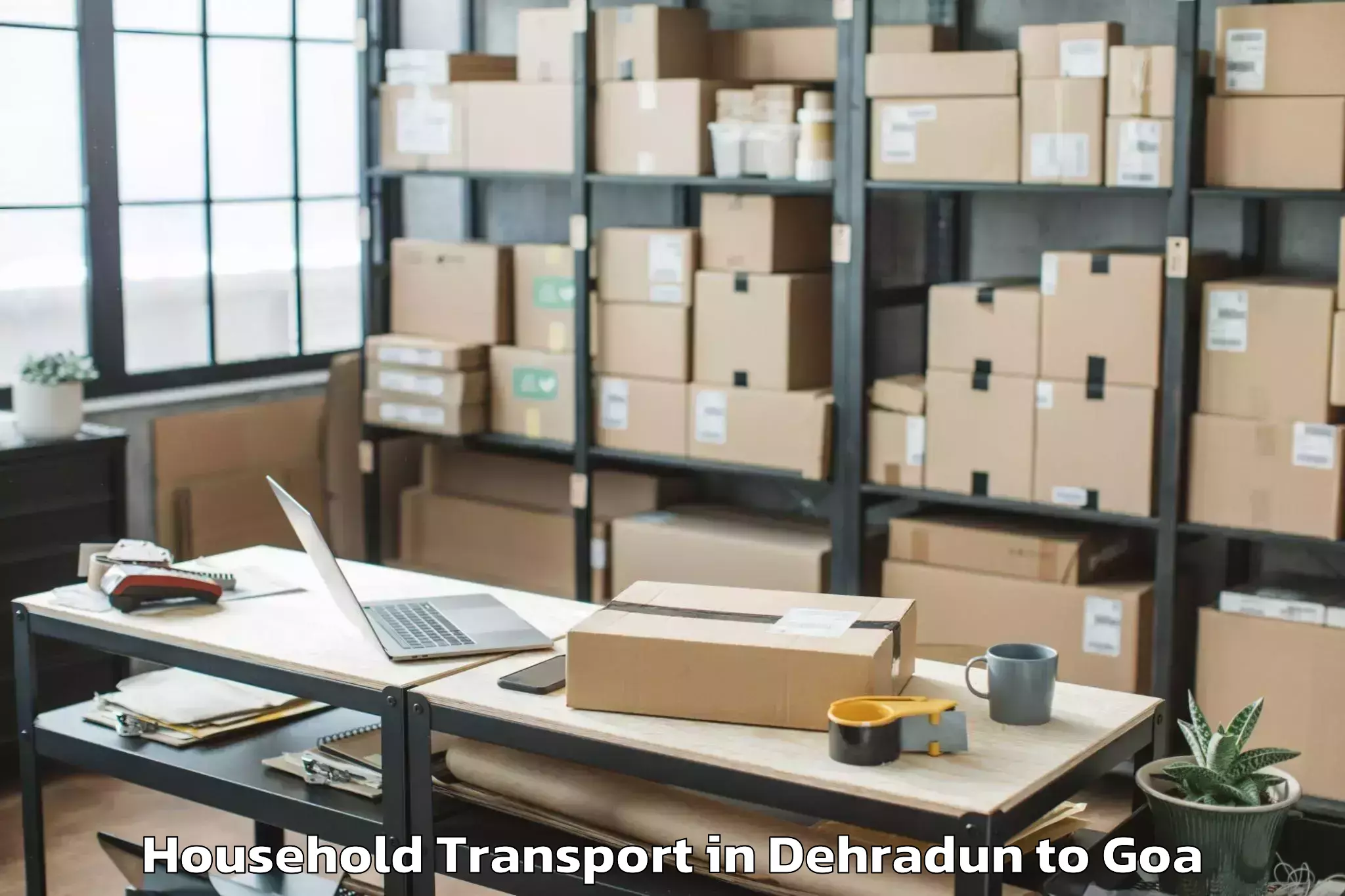 Book Dehradun to Davorlim Household Transport Online